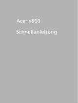 Acer X960 Schnellstartanleitung