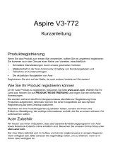 Acer Aspire V3-772G Schnellstartanleitung