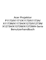 Acer X1173 Benutzerhandbuch