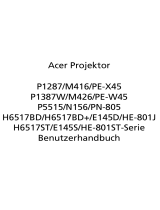Acer P1387W Benutzerhandbuch