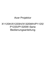 Acer X1320WH Benutzerhandbuch