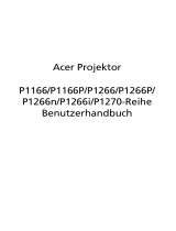 Acer P1166P Benutzerhandbuch