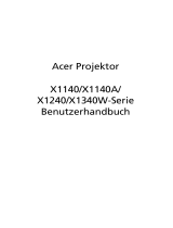 Acer P1341W Benutzerhandbuch