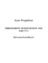 Acer PV870 Benutzerhandbuch