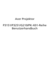 Acer P3251 Benutzerhandbuch