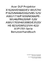 Acer X1626H Benutzerhandbuch