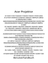 Acer X115 Benutzerhandbuch