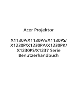 Acer X1237 Benutzerhandbuch