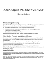 Acer Aspire V5-132 Schnellstartanleitung