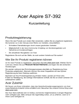 Acer Aspire S7-392 Schnellstartanleitung