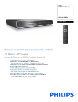 Philips DVDR3600/31 Product Datasheet
