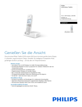 Philips D2301W/38 Product Datasheet