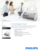 Philips PPF725/DEW Product Datasheet