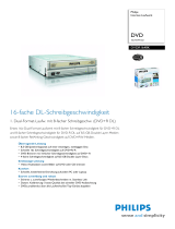 Philips DVDR1648K/00 Product Datasheet