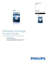 Philips CR2016T/01B Product Datasheet