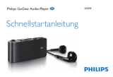 Philips SA018102K/02 Schnellstartanleitung