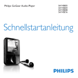Philips SA1VBE08K/02 Schnellstartanleitung
