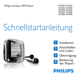 Philips SA2945/02 Schnellstartanleitung