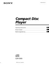 Sony CDP-D500 Bedienungsanleitung