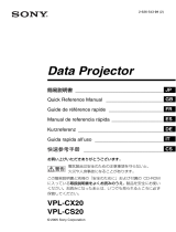 Sony VPL-CS20 Projektor Bedienungsanleitung