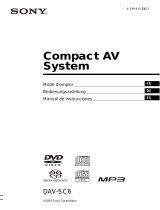 Sony DAV-SC6 Bedienungsanleitung