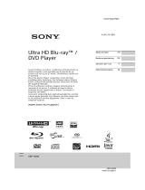 Sony UBP-X800 Bedienungsanleitung