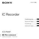 Sony ICD-P630F Bedienungsanleitung