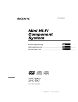 Sony mhc s 9 dvd Bedienungsanleitung