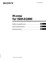 Sony HAR-D1000 Bedienungsanleitung