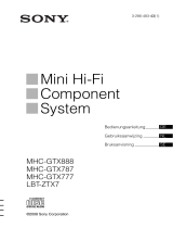 Sony MHC-GTX777 Bedienungsanleitung