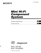 Sony MHC-DP800AV Bedienungsanleitung