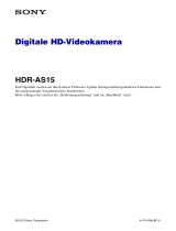 Sony HDR-AS15 Bedienungsanleitung