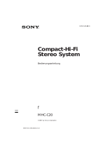 Sony MHC-C20 Bedienungsanleitung
