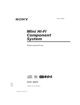 Sony DHC-MD5 Bedienungsanleitung