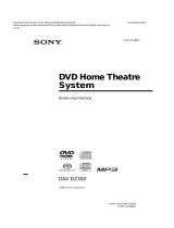 Sony DAV-DZ300 Bedienungsanleitung