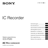 Sony ICD-P520 Bedienungsanleitung