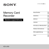 Sony ICD-LX30 Bedienungsanleitung
