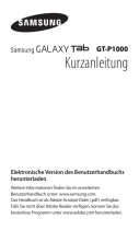 Samsung GT-P1000/M16 Schnellstartanleitung