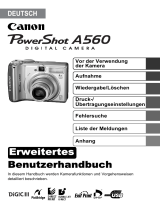 Canon PowerShot A560 Bedienungsanleitung