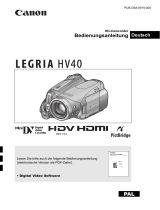 Canon LEGRIA HV40 Bedienungsanleitung