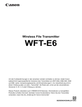 Canon Wireless File Transmitter WFT-E6 B Bedienungsanleitung