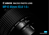 Canon MP-E 65mm f/2.8 1-5x Macro Photo Bedienungsanleitung