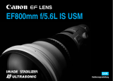Canon EF 800mm f/5.6L IS USM Bedienungsanleitung