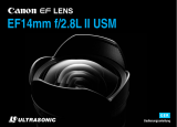 Canon EF 14mm f/2.8L II USM Bedienungsanleitung