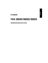 Canon FAX-B820 Benutzerhandbuch