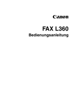 Canon FAX-L360 Benutzerhandbuch