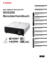 Canon XEED WUX500 Benutzerhandbuch