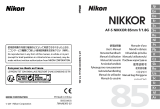 Nikon AF-S NIKKOR 85mm f/1.8G Benutzerhandbuch