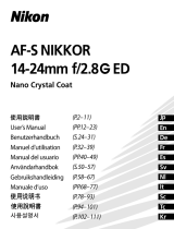 Nikon AF-S 14-24mm f/2.8G ED Nikkor Bedienungsanleitung