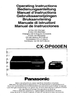 Panasonic CXDP600E Bedienungsanleitung